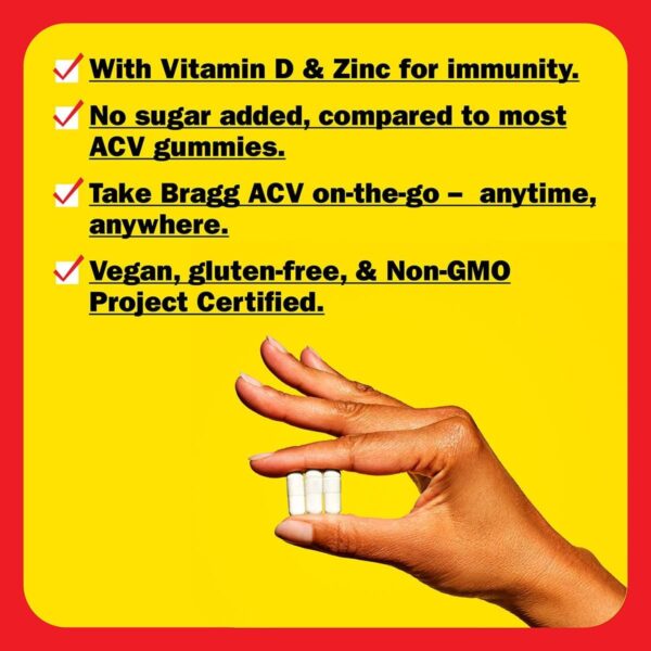 Apple Cider Vinegar Capsules with Vitamin D and Zinc - Image 5